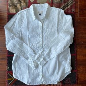 Universal thread women long sleeves white shirt